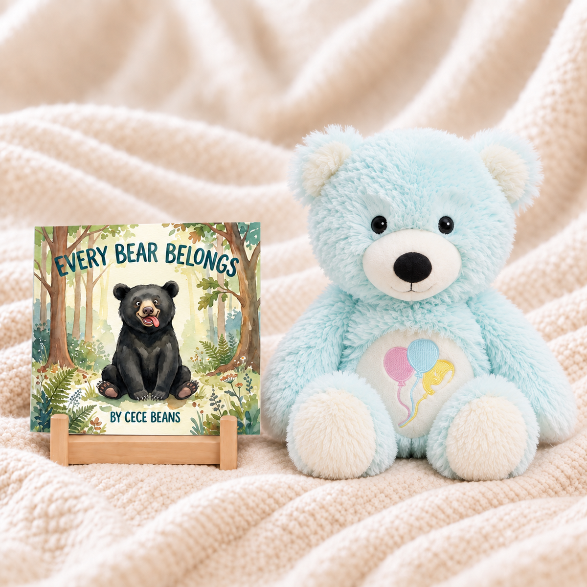 Every Bear Belongs Book and Warmie Bear Bundle