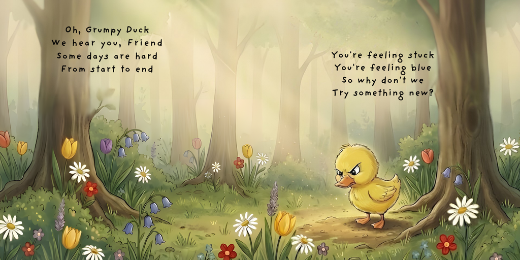 Grumpy Duck inside page