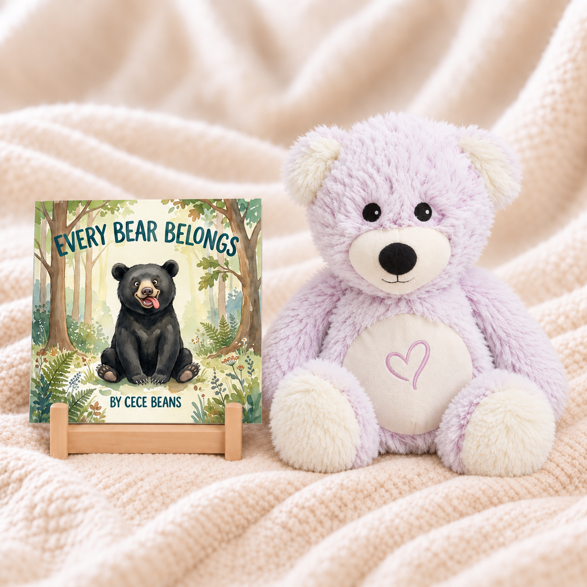 Every Bear Belongs Book and Warmie Bear Bundle