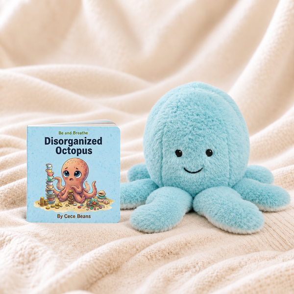 Disorganized Octopus Book and Octopus Warmie Bundle